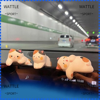 Wattle โมเดลฟิกเกอร์เรซิ่น รูปแมว สําหรับตกแต่งบ้าน รถยนต์