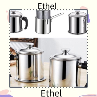 Ethel1 หม้อกรองน้ํามัน จาระบี สเตนเลส ขนาดใหญ่ จุของได้เยอะ สําหรับห้องครัว