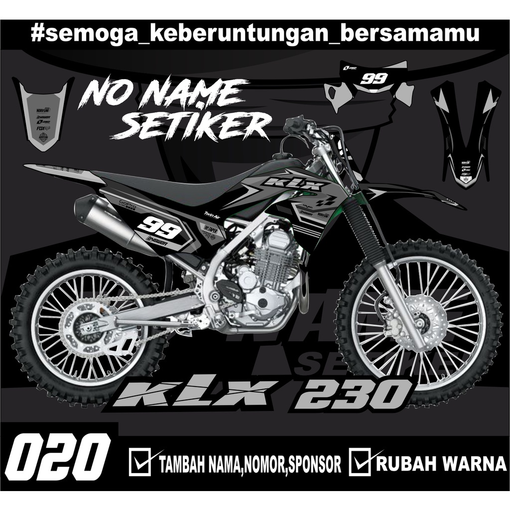 สติ๊กเกอร์สติ๊กเกอร์ สติ๊กเกอร์ KLX 230 - (020) มินิมอล Fullbody - สติ๊กเกอร์สติ๊กเกอร์ KLX Trail
