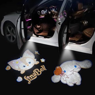 Courtesy Lamp Door Light Automatic Induction Car Universal Projection Lamp Car Cartoon Fairy Car Atmosphere Light 6TmE