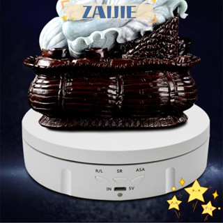 Zaijie24 Lazy Susan ขาตั้งโชว์รีโมตคอนโทรล หมุนได้ 360 องศา ปรับได้ 3 ความเร็ว รับน้ําหนัก 22 ปอนด์ สีดํา สําหรับถ่ายภาพ