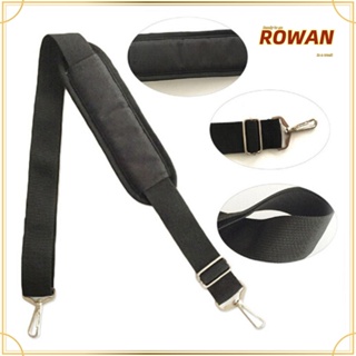 Rowans สายกระเป๋าถือ สะพายไหล่ ผ้าไนล่อน สีดํา 145 ซม. ปรับได้ สําหรับแล็ปท็อป