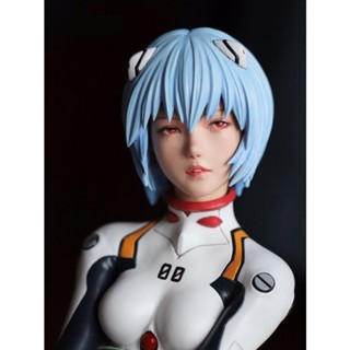 9.9 เหนื่อยมากพร้อมส่ง โมเดลฟิกเกอร์เรซิ่น รูปการ์ตูนอนิเมะ GK White Model 1/8 Evangelion Ling Polly K5JB