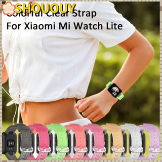 Shououy สายนาฬิกาข้อมือ สีสันสดใส แบบเปลี่ยน สําหรับ Mi Watch Lite Redmi Watch