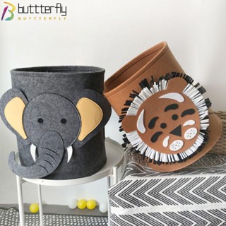 Buttterfly ตะกร้าผ้าฝ้าย พับได้ ขนาดใหญ่ 5 สี สําหรับใส่เสื้อผ้าใช้แล้ว