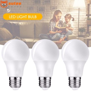 Sutee หลอดไฟ LED 6500K 5W 7W 12W 15W E27 สําหรับบ้าน