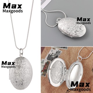 Maxg สร้อยคอโซ่ ชุบเงิน เครื่องประดับสวยงาม