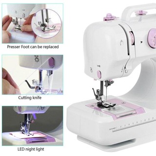 จักรเย็บผ้าไฟฟ้าไร้สาย12 ตะเข็บ Electric sewing machine ควบคุมความเร็วได้ 2 ระดับ(PL113) พร้อมส่ง