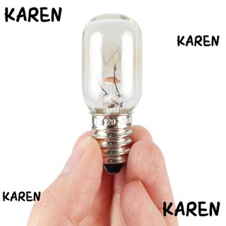 Karen หลอดไฟทังสเตน LED E14 220V 15W T20 สีขาว สําหรับตู้เย็น บ้าน