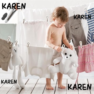 Karen คลิปหนีบเสื้อผ้า กันลม อเนกประสงค์ สีเทา สําหรับเสื้อผ้า 12 ชิ้น