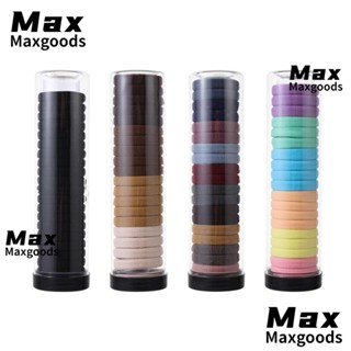 Maxg ยางรัดผม แบบนุ่ม สีสันสดใส สําหรับผู้ใหญ่ เด็ก 20 ชิ้น/กล่อง