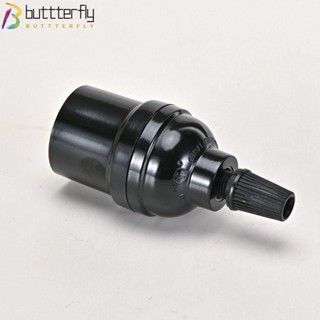 Buttterfly ซ็อกเก็ตโคมไฟ แบบสกรูเกลียว E27 พลาสติก สไตล์เรโทร สําหรับบ้าน