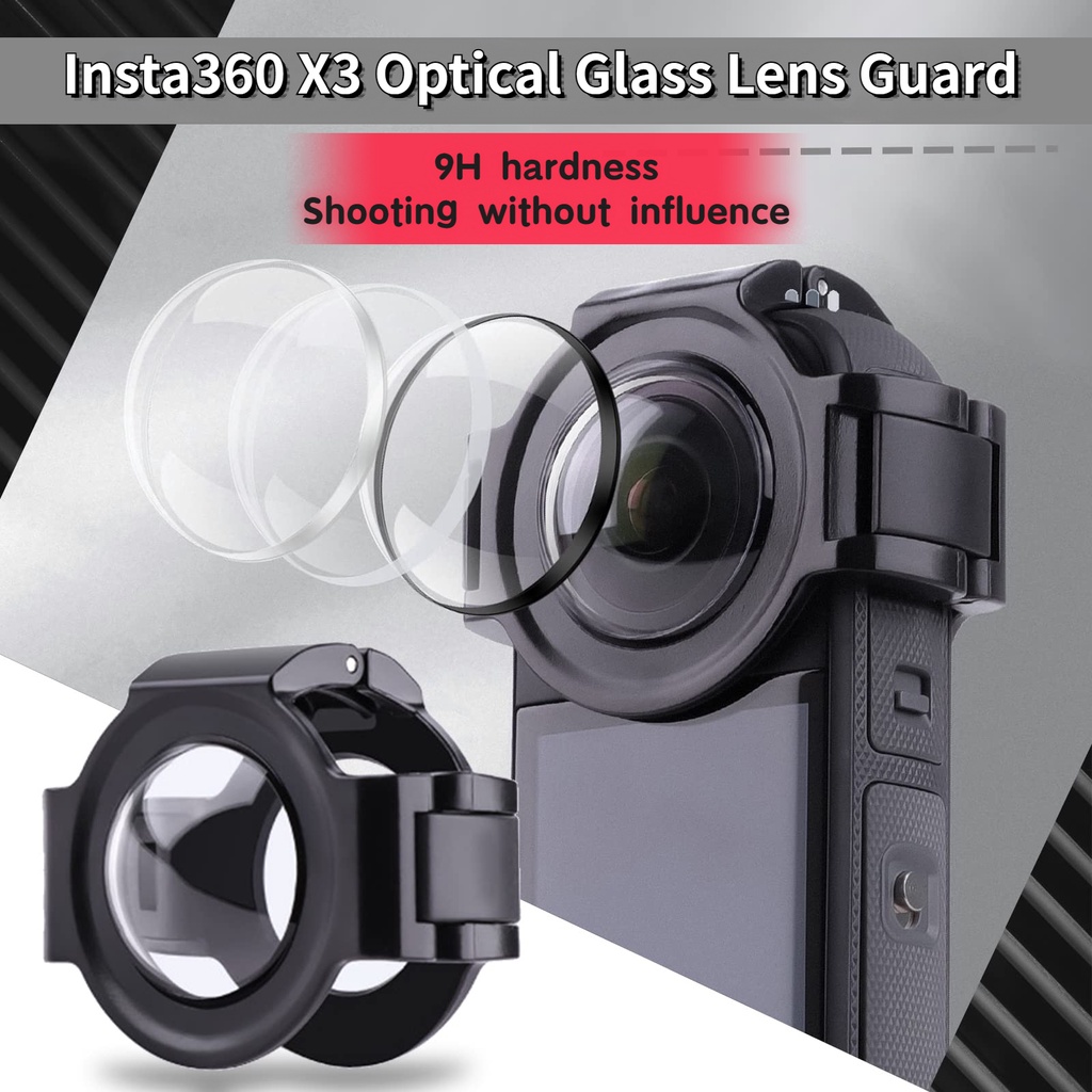 ฝาครอบเลนส์ Insta360 X3 กระจกป้องกันกระจก Insta360 X3 Lens Guard