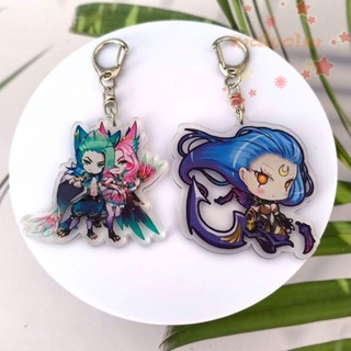 Malcolm LOL พวงกุญแจอะคริลิค ลายการ์ตูน League of Legends Jinx/Ahri/Riven/Vayne League of Legends สําหรับห้อยกระเป๋า