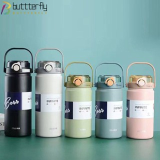 Buttterfly แก้วน้ําสเตนเลส มีฉนวนกันความร้อน ความจุขนาดใหญ่ 1000 มล.