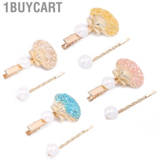 1buycart Women Faux Pearl -Shaped Hair  Metal Girls Exquisite Decorative Hairpin