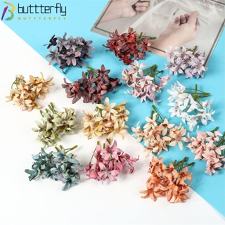 Buttterfly ช่อดอกแมกโนเลียประดิษฐ์ ผ้าไหม สําหรับตกแต่งบ้าน 10 ชิ้น