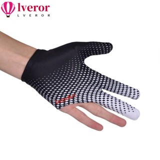 Lveror ถุงมือ 3 นิ้ว อุปกรณ์เสริม สําหรับเล่นบิลเลียด พูล มือซ้าย