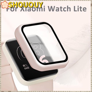 Shououy กรอบเคส PC แบบแข็ง ป้องกันเต็มรูปแบบ สําหรับ Mi Watch Lite Redmi Watch