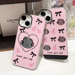 เคสโทรศัพท์มือถือ Tpu แบบนิ่ม ผิวด้าน ลายการ์ตูนกระต่าย สําหรับ iPhone 14 13 12 11 RRO MAX