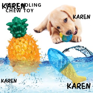 Karen ของเล่นฟันสัตว์เลี้ยง แบบโต้ตอบ แช่แข็ง สําหรับสุนัข