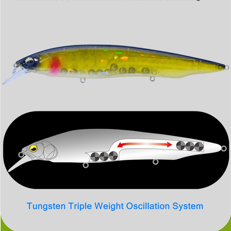Greenspider 2023 ใหม่ เหยื่อตกปลาทะเล 160 มม. 30 กรัม 0.3-2.5 ม. - รูปที่ 4