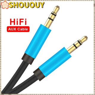 Shououy สายเคเบิลหูฟัง Aux HiFi สําหรับแล็ปท็อป 3.5 มม.