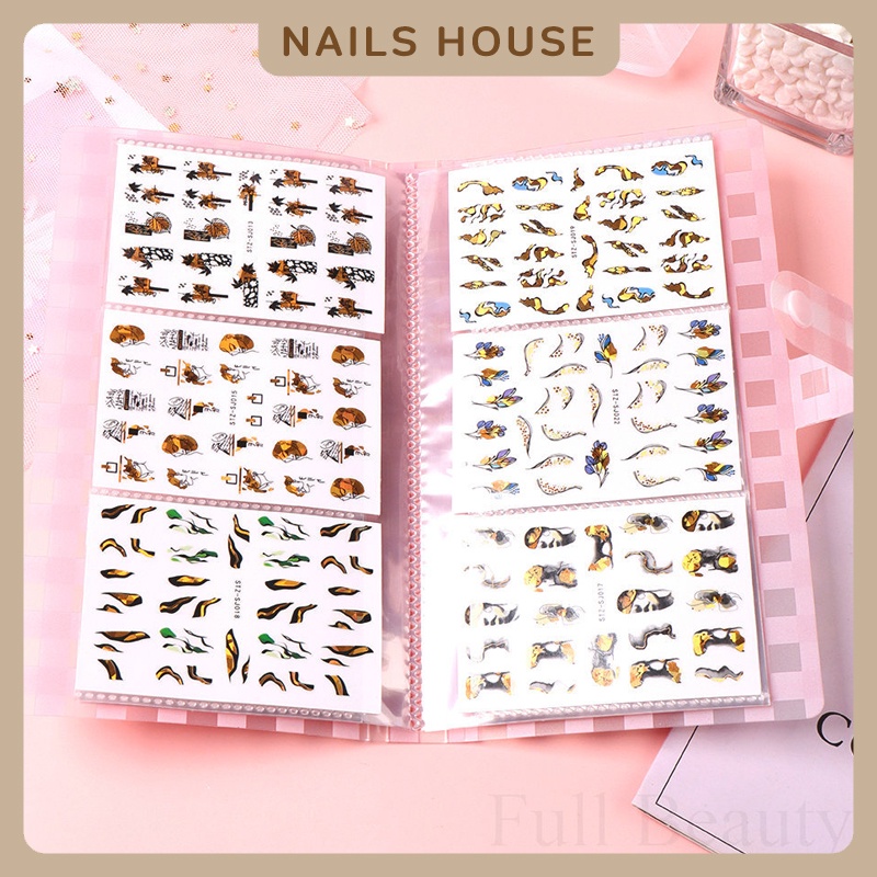 Nail Sticker​ Album อัลบั้มใส่สติ๊กเกอร์ สมุดเก็บสติกเกอร์ 120แผ่น Storage Book