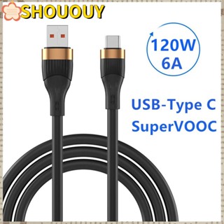 Shououy สายชาร์จโทรศัพท์มือถือ USB Type C ความเร็วสูง 120W ชาร์จเร็ว สําหรับ OPPO Huawei