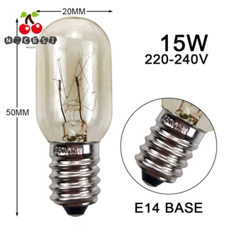 Nicesi หลอดไฟทังสเตน LED E14 15W 220V T20 สีขาว สําหรับตู้เย็น บ้าน