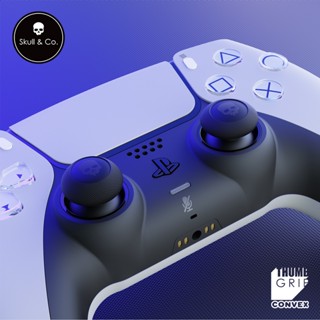 Skull &amp; Co. ชุดปุ่มกดนิ้วหัวแม่มือ แบบนูน สําหรับจอย PS5 PS4 NS Pro (4 ชิ้น)