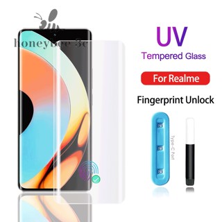 กาวเหลว กระจกนิรภัย กันแสง UV สําหรับ Realme 11 10 Pro+ 10 Pro Plus