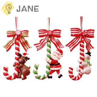 Jane ตุ๊กตาหิมะ สโนว์แมน แคนดี้ แคนดี้ เครื่องประดับตกแต่งบ้าน คริสต์มาส DIY 3 ชิ้น