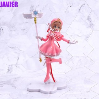 Javier โมเดลฟิกเกอร์ PVC รูปการ์ตูน Captor Sakura น่ารัก สําหรับเด็กผู้หญิง