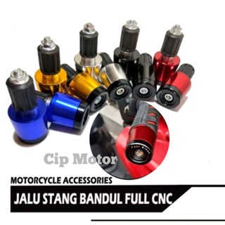 Jalu อุปกรณ์แฮนด์มือจับลูกตุ้ม CNC PCX ADV CB CBR verza Vario Beat Griller Spacy Supra Genio Revo สําหรับรถมอเตอร์ไซค์