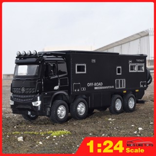 Klt โมเดลรถยนต์เบนซ์ 1:24 Navigator-F Motor Home โลหะอัลลอย ของเล่นสําหรับเด็กผู้ชาย