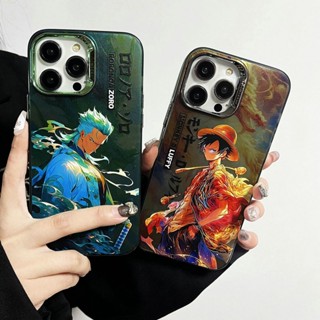 【Acrylic hard case/ONE PIECE Luffy】เคสไอโฟน 14 Pro Max เคสไอโฟนแข็งกล้องรูใหญ่แบบนิ่มกันกระแทก เคส compatible for iPhone 11 12 13 14 15 pro max case
