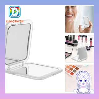 Diachath กระจกแต่งหน้า ทรงสี่เหลี่ยม ขนาดเล็ก พับได้