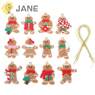 Jane จี้ตุ๊กตาคริสต์มาส DIY สําหรับตกแต่งบ้าน