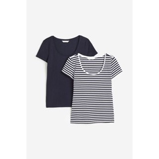 H&amp;M  Woman 2-pack jersey tops 1138833_1