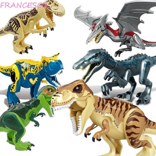 Francesco บล็อกตัวต่อไดโนเสาร์ I-Rex Dino DIY ของเล่นสําหรับเด็ก