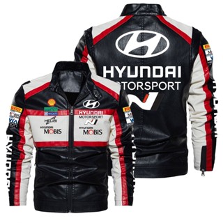 Hyundai LOGO jacket windproof leather PALISADE Sonata racing long-sleeved thin rain jacket