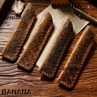 Banana1 กระเป๋าดินสอ หนังวัวแท้ 150 มม.*40 มม. คุณภาพสูง สไตล์เรโทร