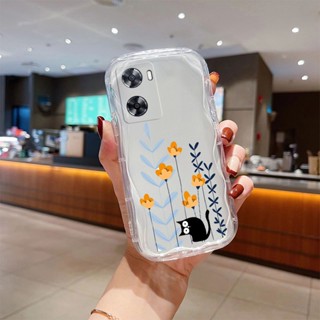 🔥🔥🔥 เคส  OPPO A57 2022 A77S 4G เคสโทรศัพท์มือ ถือแบบนิ่ม ใส กันกระแทก กันรอยกล้อง แฟชั่น สําหรับ