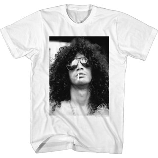 เสื้อยืด Slash Slash With Cig Big White สําหรับผู้ใหญ่