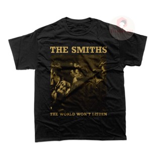 เสื้อยืด พิมพ์ลาย The World Wont Listen Album The Smiths สําหรับผู้ชาย และผู้หญิง