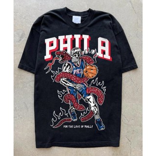 เสื้อยืด พิมพ์ลาย Warren Lotas For the love of philly Philadelphia 76ers | เสื้อบาสเก็ตบอล ลาย NBA 7ers Joel Embiid UNISEX