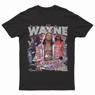 เสื้อยืดโอเวอร์ไซซ์ ลาย Lil Wayne Rap Rap สไตล์ฮิปฮอปวินเทจ สําหรับผู้ชาย และผู้หญิง