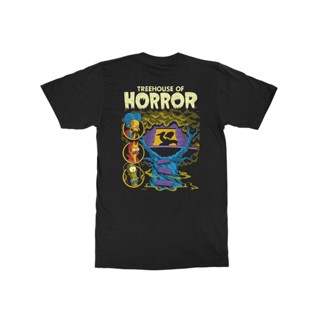 เสื้อยืดแขนสั้น พิมพ์ลาย Treehouse Of Horror สองด้าน สําหรับผู้ชาย และผู้หญิง