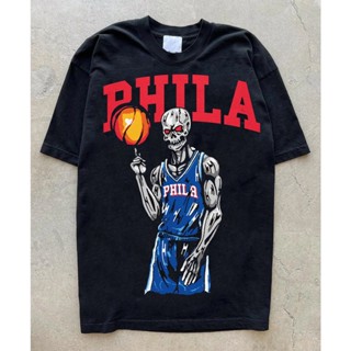 เสื้อยืด พิมพ์ลาย Warren Lotas For the love of philly Philadelphia 76ers | เสื้อบาสเก็ตบอล ลาย NBA 7ers Joel Embiid UNISEX